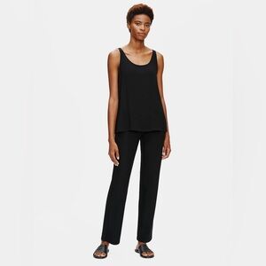 Eileen Fisher Black Straight Leg Jumpsuit